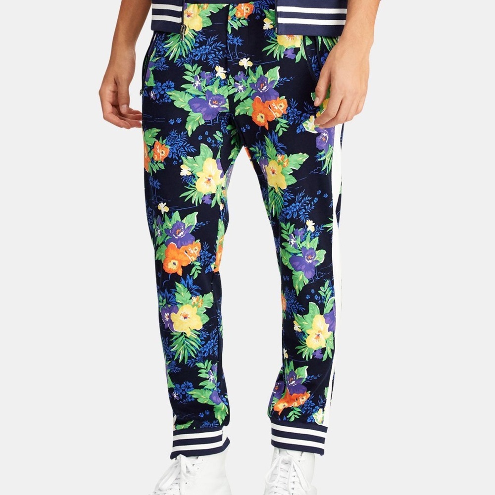 Polo Ralph Lauren tropical floral print joggers.